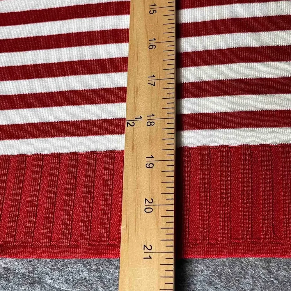 Misook Women's Sleeveless Knit Pullover Tank Top Red White Striped Size M - Picture 6 of 6